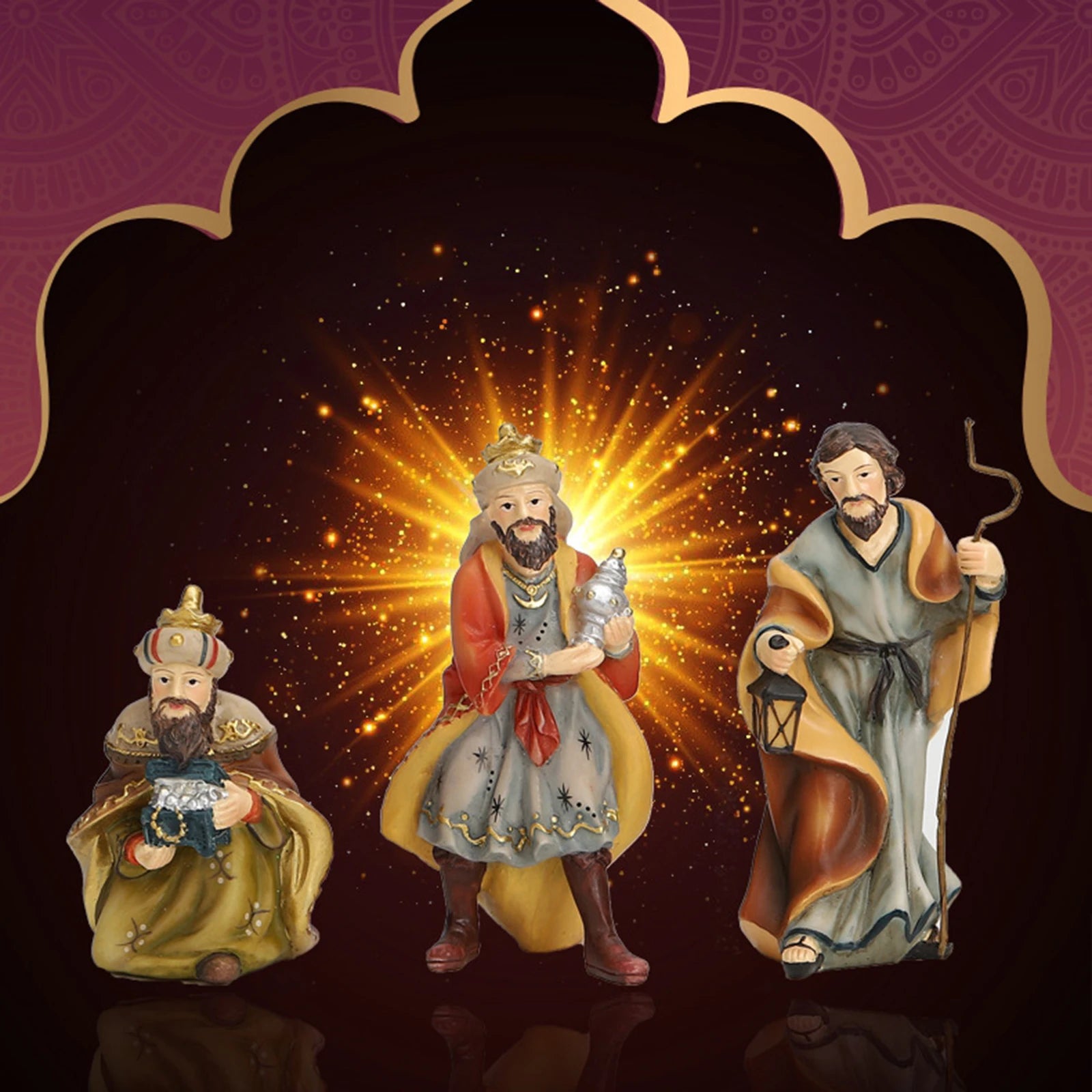 11-Piece Classic Nativity Scene Set - Frost Moment