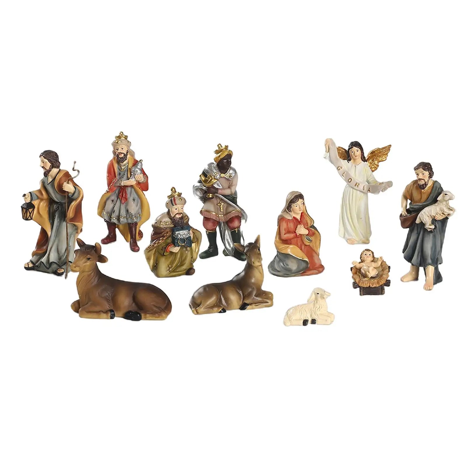 11-Piece Classic Nativity Scene Set - Frost Moment