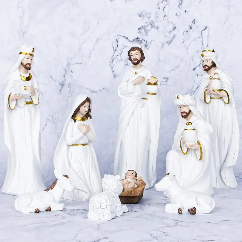 Jesus Nativity Scene Statue Set